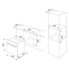 Lò nướng Malloca MOV-656ECO âm tủ 6 chức năng 75 lít