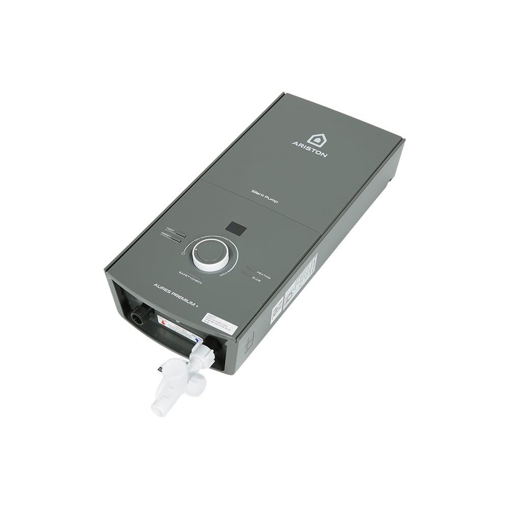 Bình Nóng Lạnh Ariston AURES PREMIUM 4.5 Không Bơm Vòi Sen 5 Chế Độ Ôn Định Nhiệt Kép Residual Heat