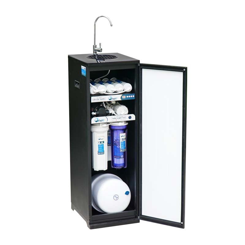Máy lọc nước FujiE RO-1100UV-CAB Hydrogen tinh khiết thông minh 10 cấp lọc thế hệ mới tủ cường lực