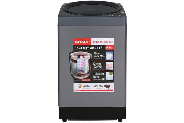 Máy Giặt Lồng Đứng Sharp 9.5kg ES-W95HV-S
