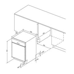 Máy rửa bát Eurosun SMS80EU15E dung tích 14 bộ bát đĩa tiêu chuẩn năng lượng A+++ áp suất nước 0.3bar