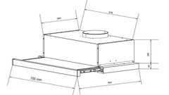 Máy hút mùi Eurosun EH-70AF86W âm tủ 3 tốc độ
