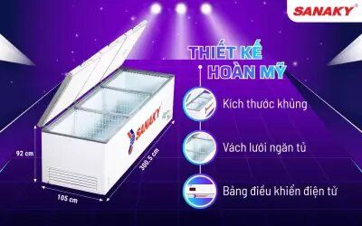 Tủ đông Sanaky Inverter VH-1799HY3 1500 lít