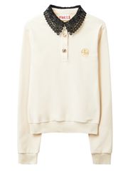 UTAA Ducat Punching Lace PK Sleeve : Women's Ivory