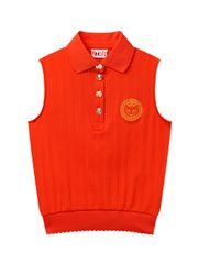 UTAA Ducat Gild Ring Panther PK Sleeveless : Women's Orange