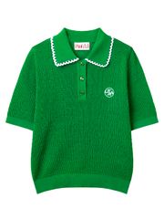 UTAA Dentelle Collar Scasi Knit : Women's Green