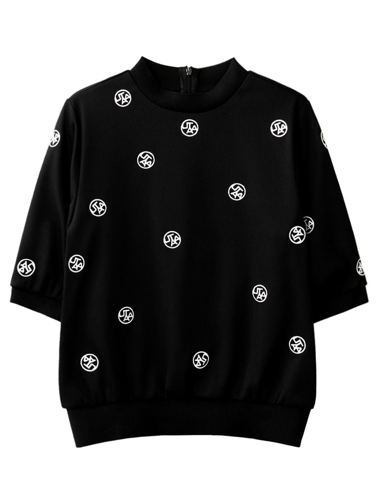 UTAA Logo Splash Sleeve T-Shirt : Women's Black
