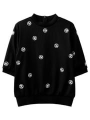 UTAA Logo Splash Sleeve T-Shirt : Women's Black