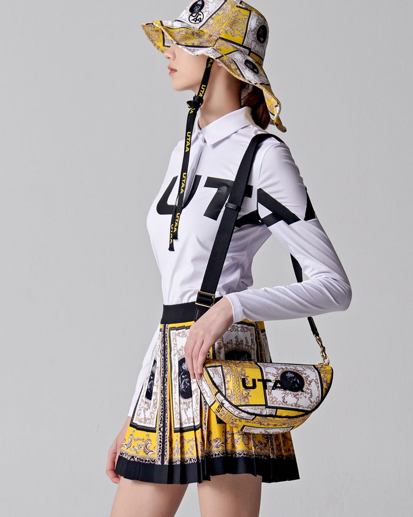 UTAA Ducat Baroque Black Line Skirt : Yellow