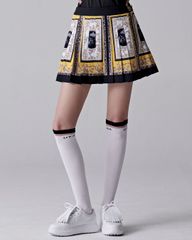 UTAA Ducat Baroque Black Line Skirt : Yellow