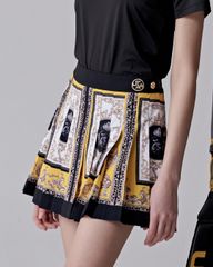 UTAA Ducat Baroque Black Line Skirt : Yellow