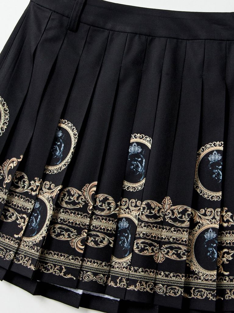 UTAA Gold Empire Pleats Skirt