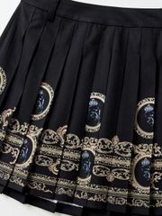 UTAA Gold Empire Pleats Skirt