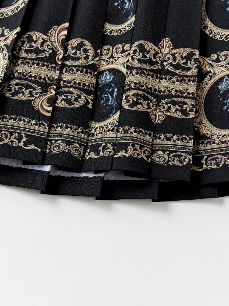 UTAA Gold Empire Pleats Skirt