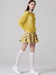 UTAA Gild Twill Knee Socks : White