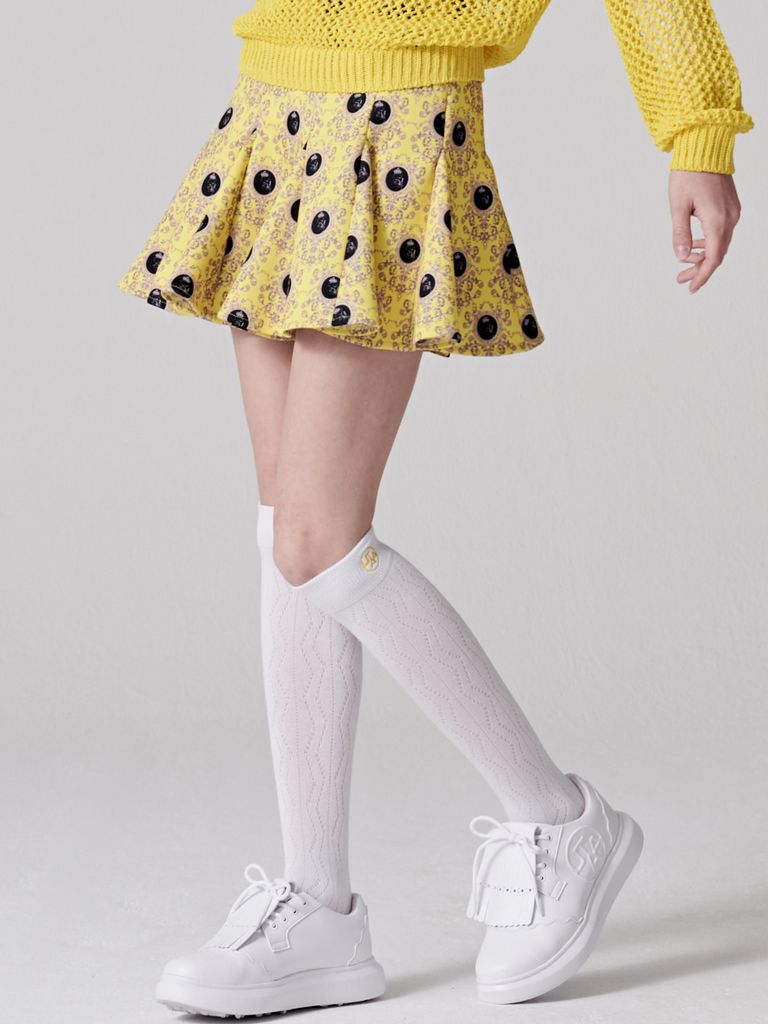 UTAA Gild Twill Knee Socks : White