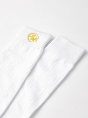 UTAA Gild Twill Knee Socks : White
