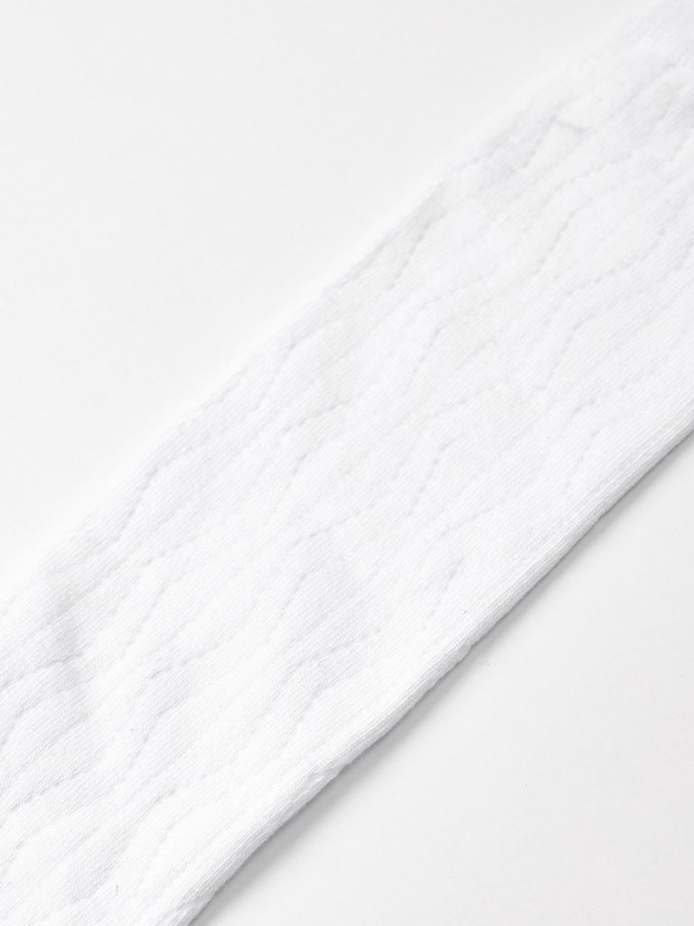 UTAA Gild Twill Knee Socks : White