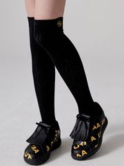 UTAA Gild Twill Knee Socks : Black