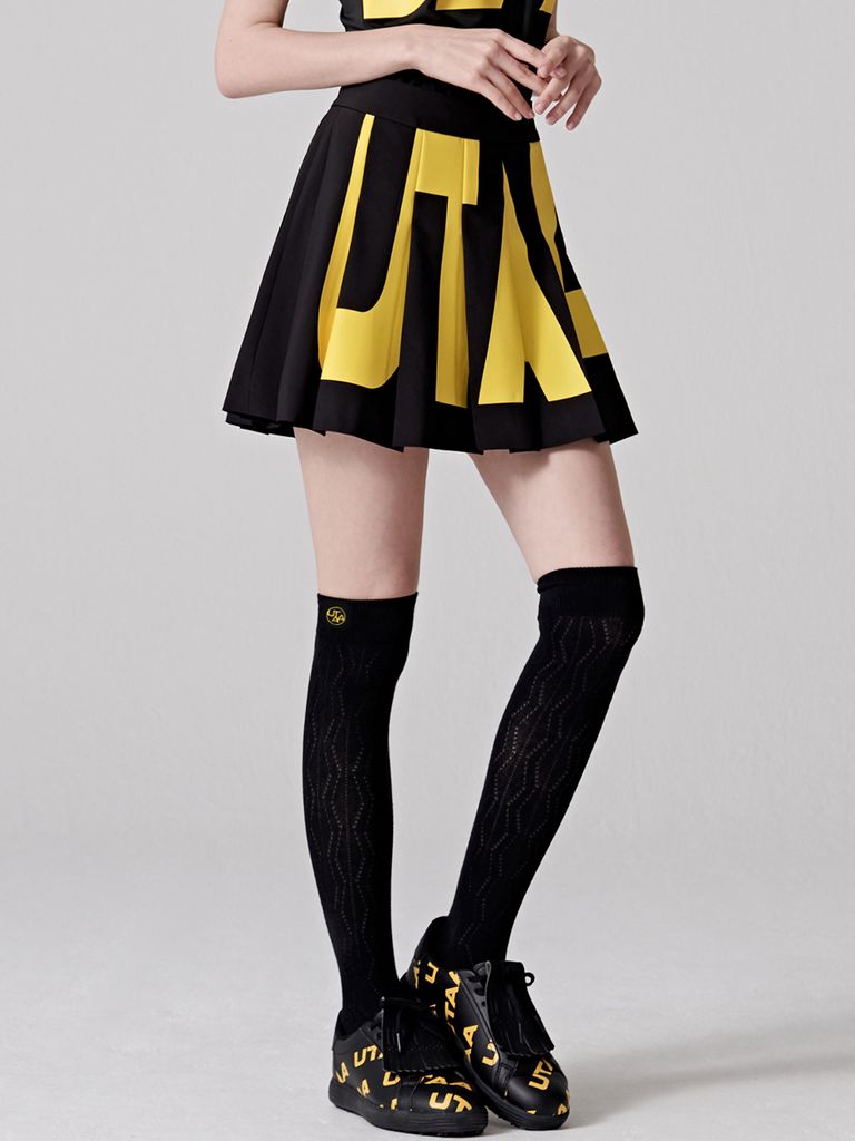 UTAA Gild Twill Knee Socks : Black