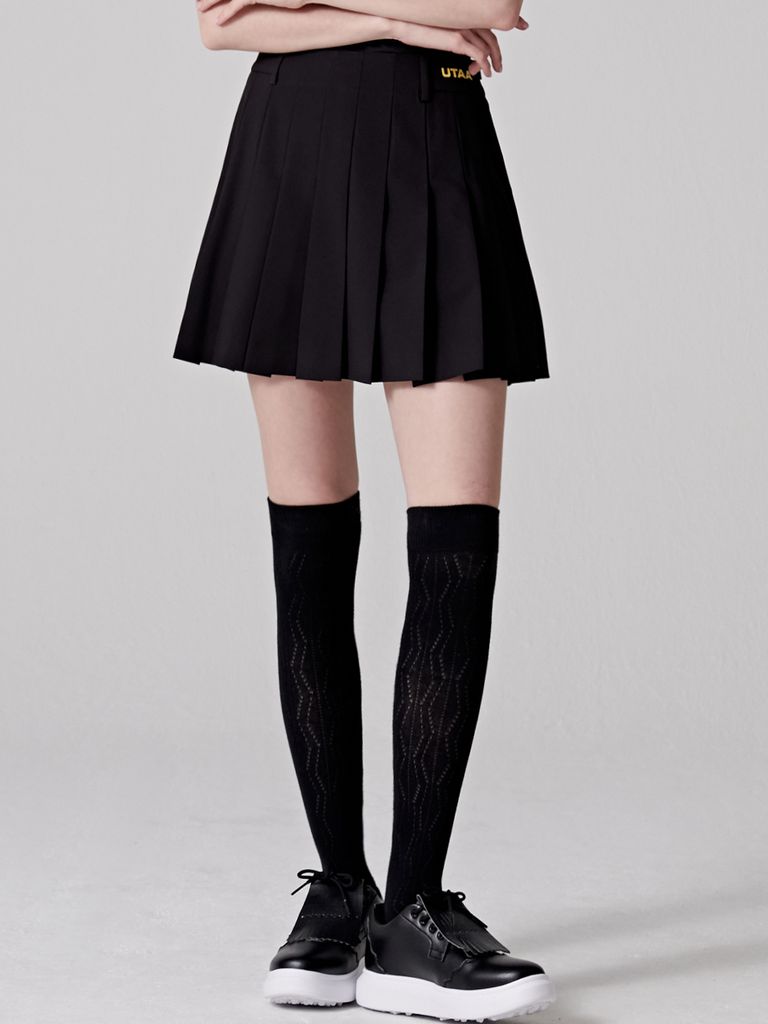 UTAA Gild Twill Knee Socks : Black