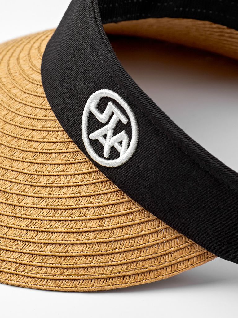 UTAA Rattan Wide Brim Visor : Women's Beige