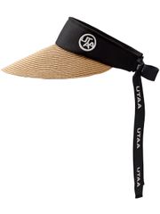 UTAA Rattan Wide Brim Visor : Women's Beige