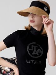 UTAA Rattan Wide Brim Visor : Women's Beige