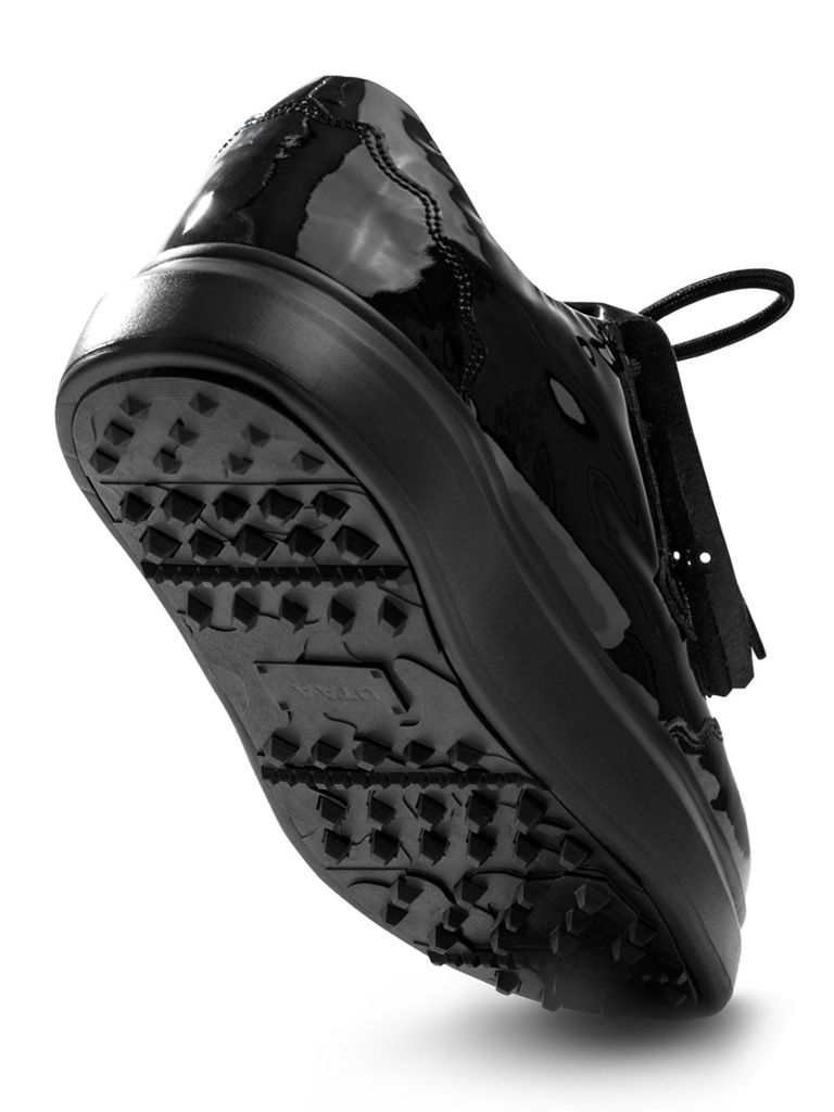 UTAA Enamel Derby Kiltie Golf Sneakers : Women's Black