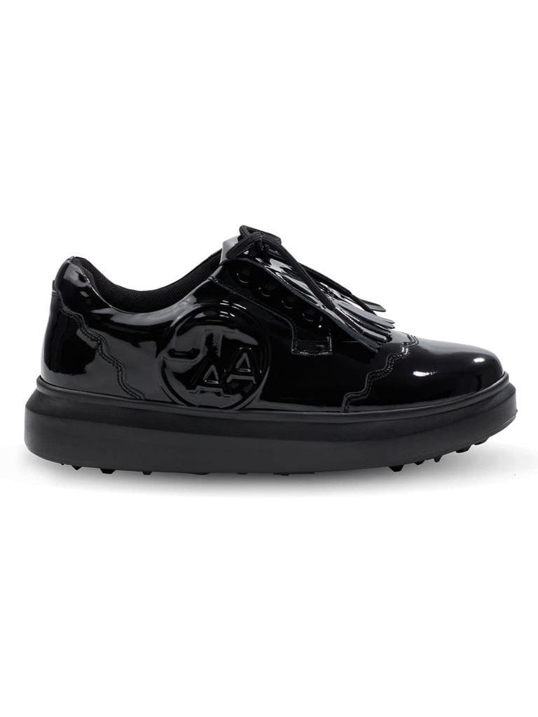 UTAA Enamel Derby Kiltie Golf Sneakers : Women's Black