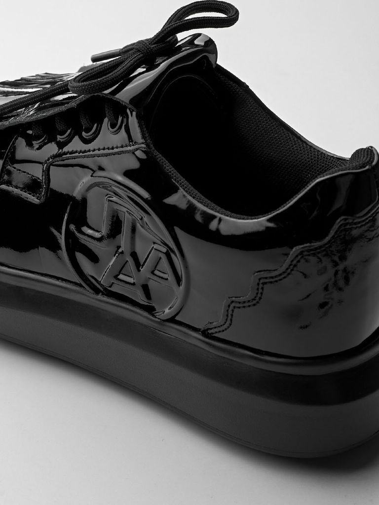UTAA Enamel Derby Kiltie Golf Sneakers : Women's Black