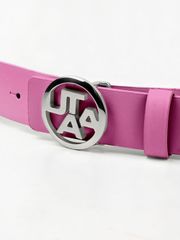UTAA Metal Symbol Logo Belt : Women's Pink