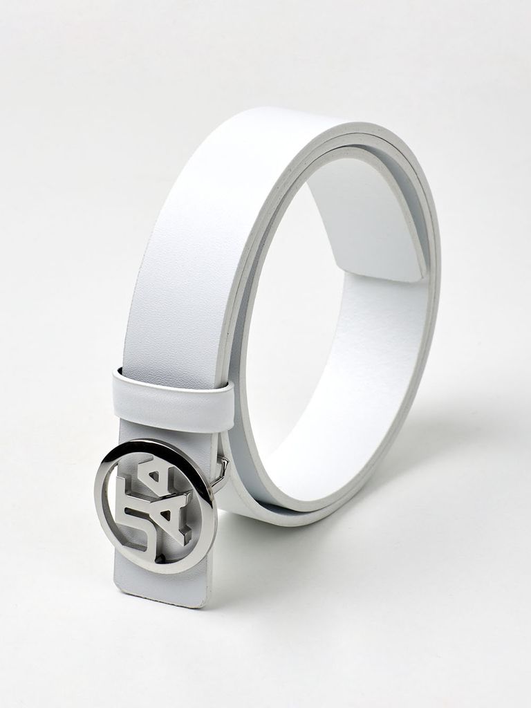 UTAA Metal Symbol Logo Belt : Women'sWhite