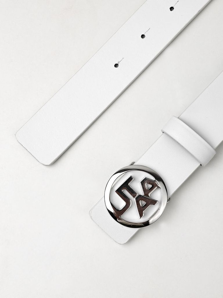 UTAA Metal Symbol Logo Belt : Women'sWhite