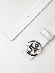 UTAA Metal Symbol Logo Belt : Women'sWhite
