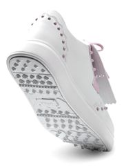 UTAA Stud Derby Kiltie Golf Sneakers : Women's Light Pink