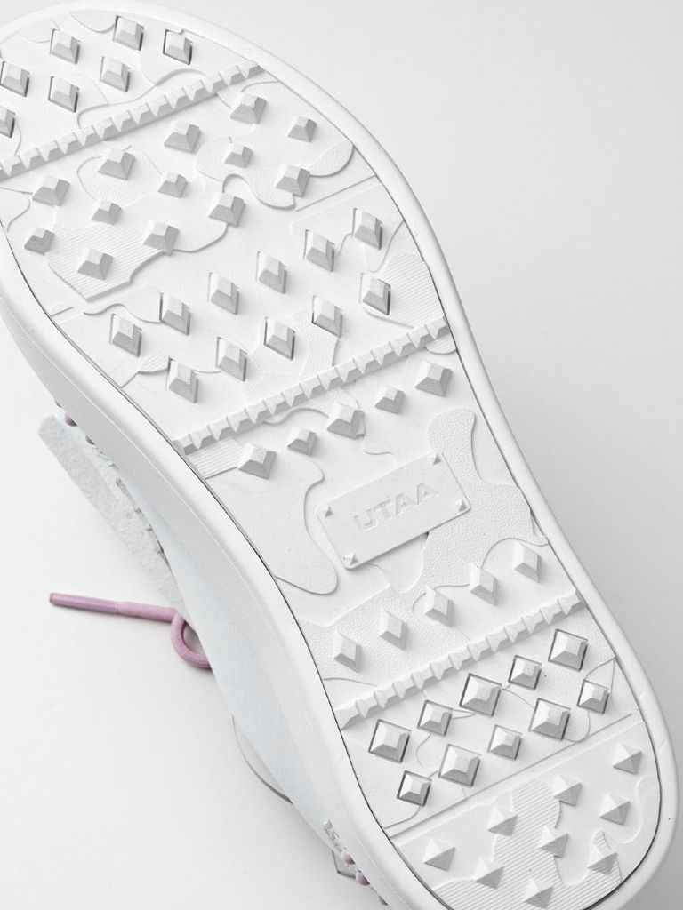 UTAA Stud Derby Kiltie Golf Sneakers : Women's Light Pink