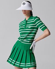 UTAA Putt Stripe Knit PK T-Shirts : Women's Green