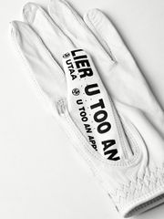 UTAA Traffic Messenger Sheepskin Golf Gloves : Women's White