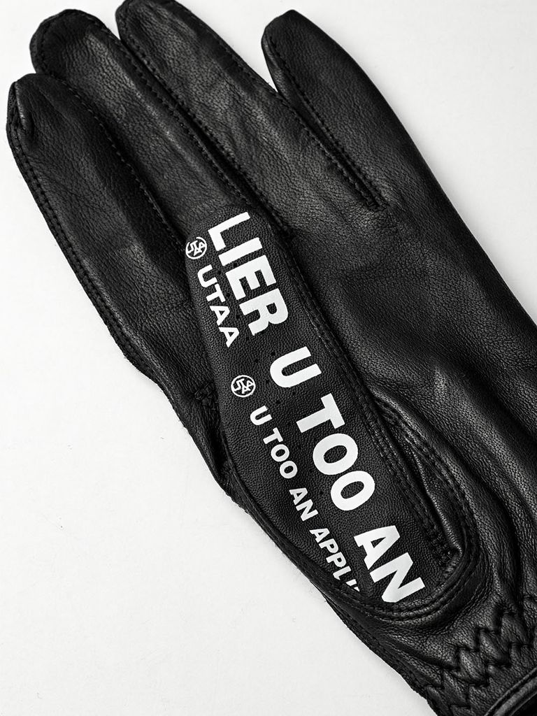 UTAA Traffic Messenger Sheepskin Golf Gloves : Women's Black