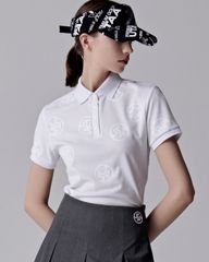 UTAA Logo Drop PK T-Shirts : Women's White