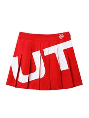 UTAA Mont Bulk Logo Pleats Skirt : Red