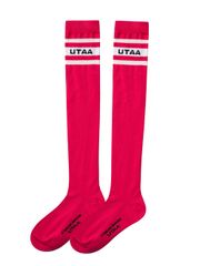 UTAA Neon Passenger Logo Knee Socks : Pink