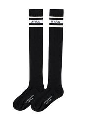 UTAA Neon Passenger Logo Knee Socks : Black