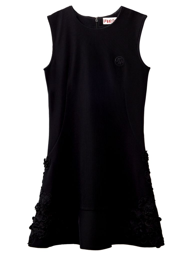 UTAA Flower Lace Sleeveless One-Piece: Women's Black