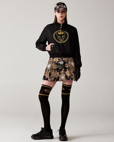 UTAA Gilt Ring Crown Panther Windbreaker Jumper : Women's Black