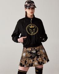 UTAA Gilt Ring Crown Panther Windbreaker Jumper : Women's Black