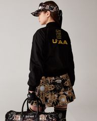UTAA Gilt Ring Crown Panther Windbreaker Jumper : Women's Black