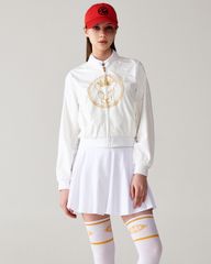UTAA Gilt Ring Crown Panther Windbreaker Jumper : Women's White