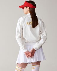 UTAA Gilt Ring Crown Panther Windbreaker Jumper : Women's White